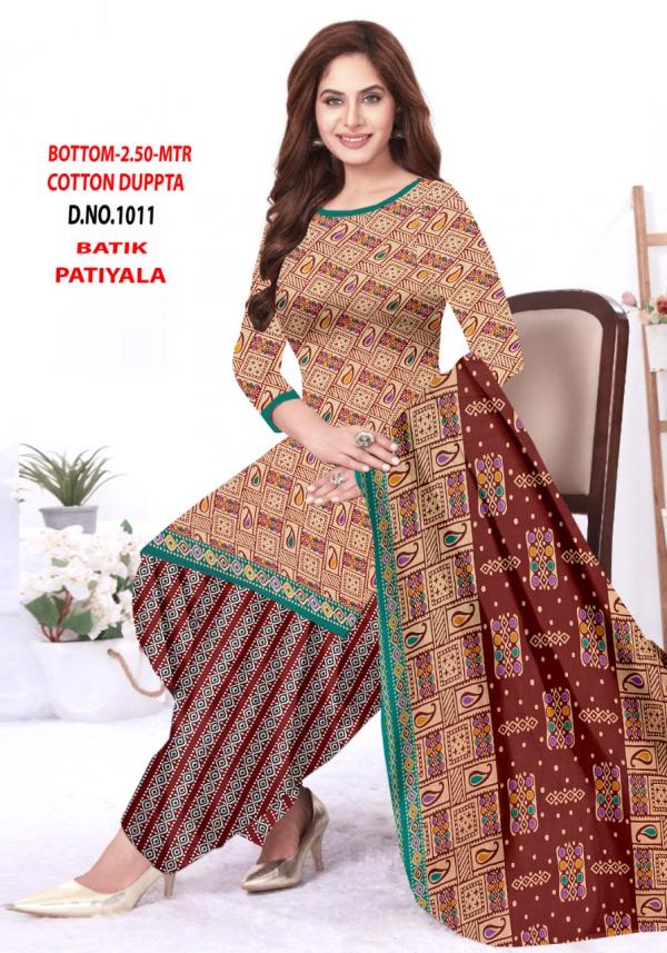 Vandana Batik Patiyala vol 1 Cotton Designer Patiyala Dress Material